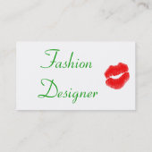 ファッションデザイナ春II名刺 名刺 (裏面)