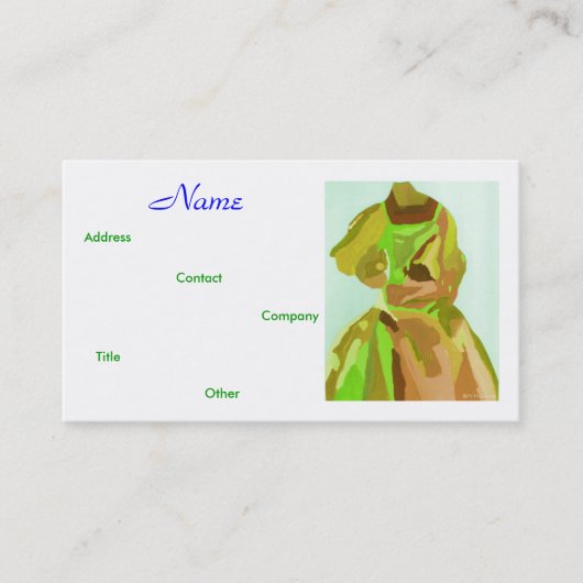 ファッションデザイナ春II名刺 名刺 (正面)