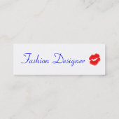 ファッションデザイナ春III名刺 スキニー名刺 (裏面)