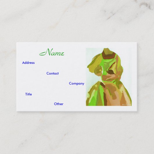 ファッションデザイナ春III名刺 名刺 (正面)