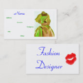 ファッションデザイナ春IV名刺 名刺 (正面/裏面)