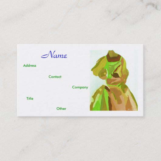 ファッションデザイナ春IV名刺 名刺 (正面)