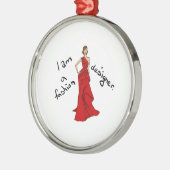 ファッションデザイナ メタルオーナメント (左)