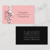 ファッションデザイナ 名刺 (正面/裏面)