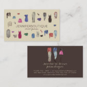 ファッションデザインランドリースタイリスト裁縫テーラークロス 名刺 (正面/裏面)