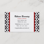 ファッションデザイン名刺 名刺 (裏面)