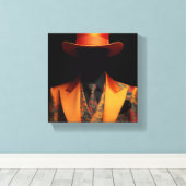 ファッションデザイン（オレンジを使用） キャンバスプリント (インサイチュ (ウッドフロア))