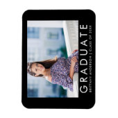 ファッショントレンディー卒業写真の発表 マグネット (縦)