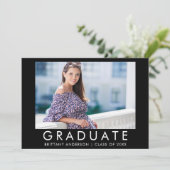 ファッショントレンディー卒業写真の発表 案内状 (スタンド正面)