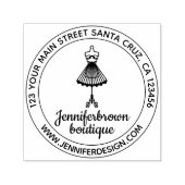 ファッションドレスマネキンシンプルテーラーロゴ セルフインキングスタンプ (デザイン)