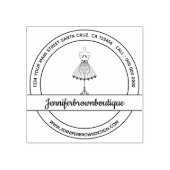 ファッションドレスマネキン裁縫 ラバースタンプ (インプリント)