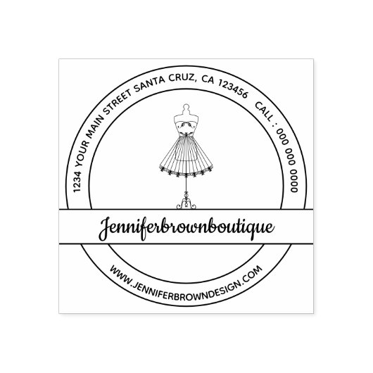 ファッションドレスマネキン裁縫 ラバースタンプ (インプリント)