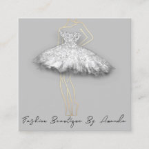 ファッションドレスロゴQRコードシルバーグレー金ゴールド体