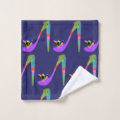 ファッションハイヒール3ピースポリコットンバスタオル バスタオルセット (ウォッシュタオル)