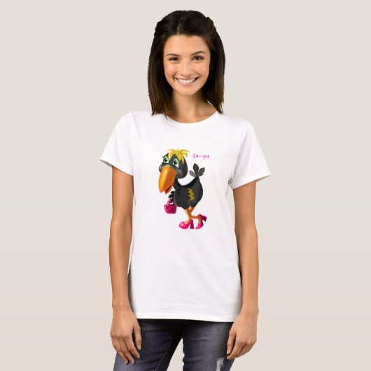 ファッションバ絵画ード – おもしろい Tシャツ (正面フル)