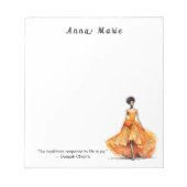 ファッションパーソナライズされたをテーマにしたメモ帳 ノートパッド (正面)