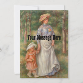 ファッションパーソナライズされたママ&ドータードレス サンキューカード