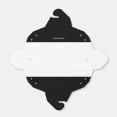 ファッションパーソナライズされたラグジュアリーブラック&ホワイトストライプ フェイバーボックス (折り畳みなし)