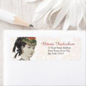 ファッションビクトリアンプレート詳細 – ビューティフルレディ ラベル (インサイチュ)