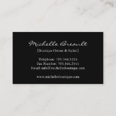 ファッションビジネスカード 名刺 (裏面)