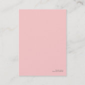 ファッションビジネスカード 名刺 (裏面)