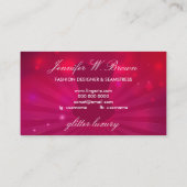 ファッションピンクレックスコルセットランジェリー 名刺 (裏面)