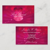 ファッションピンクレックスコルセットランジェリー 名刺 (正面/裏面)