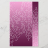 ファッションフライヤーを表示、ピンクのシルエット旋回 チラシ (裏面)