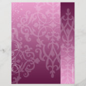 ファッションフライヤーを表示、ピンクのシルエット旋回 チラシ (裏面)