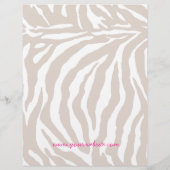 ファッションフライヤーゼブラデイジーフラワーサロンブティック チラシ (裏面)