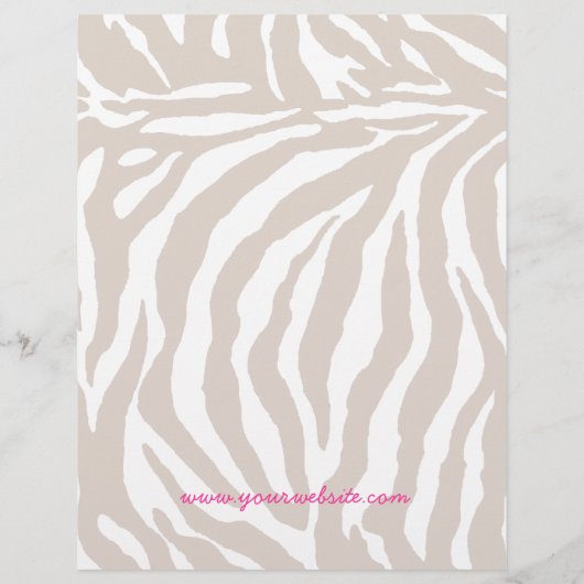 ファッションフライヤーゼブラデイジーフラワーサロンブティック チラシ (裏面)