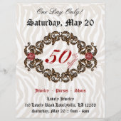 ファッションフライヤーレザーブーツゼブラハンドバッグ チラシ (裏面)