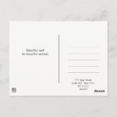 ファッションフランスのスタイリッシュファッションイラストレーション ポストカード (裏面)