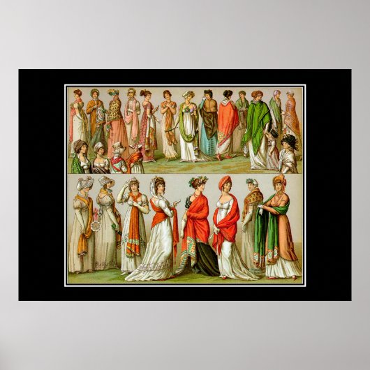 ファッションフランスのヴィンテージポスター ポスター (正面)