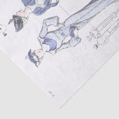 ファッションフランスの広告シックなドレスデコページ 薄葉紙 (詳細)