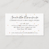 ファッションブティックインテリアハウスシューズ 名刺 (裏面)