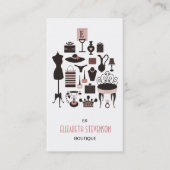 ファッションブティックウィメンズギフトショップ 名刺 (正面)