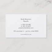 ファッションブティックスパークリースシルバーシークインズルックホワイト 名刺 (裏面)