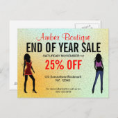 ファッションブティックセールプロモーションカスタムポストカード ポストカード (正面/裏面)
