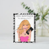 ファッションブティックポストカード ポストカード (スタンド正面)