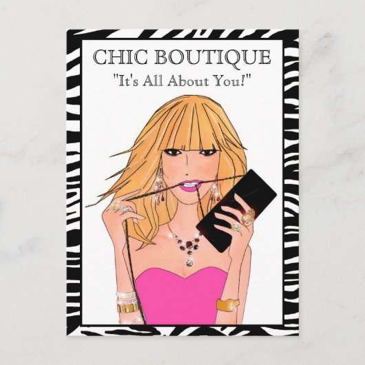 ファッションブティックポストカード ポストカード (正面)