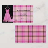 ファッションブティック(ピンク) 名刺 (正面/裏面)