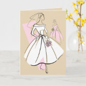 ファッションブライドニュートラルグループベージュ内側 カード (黄色い花)