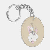 ファッションブライドニュートラルブライド文字バックキーチェーン キーホルダー (正面左)