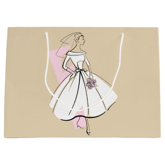 ファッションブライドニュートラル抱き枕ラージ ラージペーパーバッグ (正面)