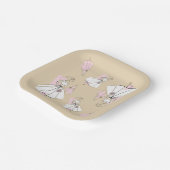 ファッションブライドニュートラル数々のグループ ペーパープレート (傾斜あり)