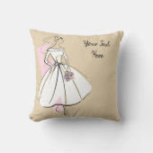 ファッションブライドニュートラル文字装飾用クッション クッション (正面)