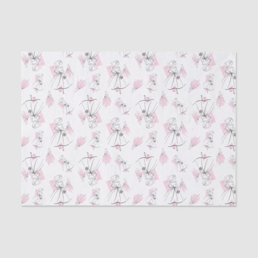 ファッションブライドピンクグループ数々のティッシュペーパー 薄葉紙 (正面)