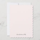 ファッションブライドブライダルシャワー 招待状 (裏面)