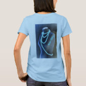 ファッションブルーブルービーズオンマネキンシック Tシャツ (裏面)